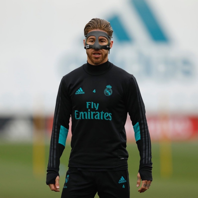 Sergio Ramos máscara