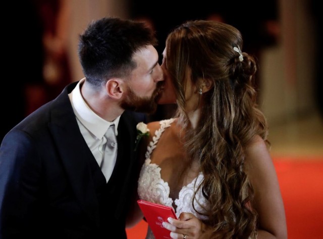 Lionel Messi y Antonella
