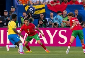 Brasil y Marruecos regalan un primer tiempo soñado: Los dos brindaron show antes de firmar las tablas