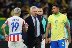Carlo Ancelotti-Brasil-Paraguay-fifa-world-cup-2026-qualifier