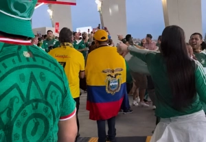 Hinchas de México protagonizaron repudiables agresiones contra periodistas y fanáticos de Ecuador