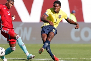 Palabra de goleador. Justin Cuero aseguró que Ecuador mereció más