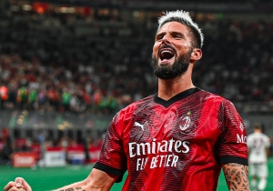 Olivier Giroud es el nuevo goleador del AC Milan (FOTO)