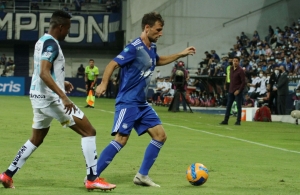 Bruno Pittón satisfecho con su estreno oficial con la elástica de Emelec (ENTREVISTA)