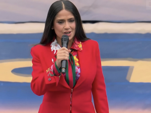 Salma Hayek habló a nombre de México antes del inicio de la Copa del Mundo