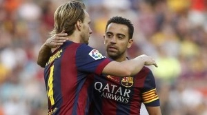 Xavi y Rakitic