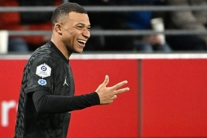 Kylian Mbappe-france-ligue1-reims-psg-Hat Trick