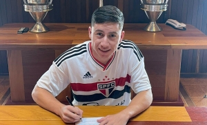 Juan Macías llegó a Brasil y firmó con Sao Paulo