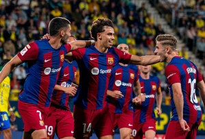 El Girona frustró la fiesta del Barcelona en el Spotify Camp Nou