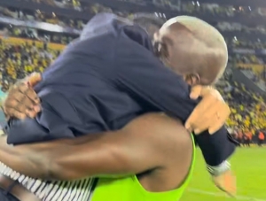 EL PRESI Y EL GOAT JUNTOS: Francisco Egas celebró el triunfazo de Ecuador con un abrazo especial para Enner Valencia