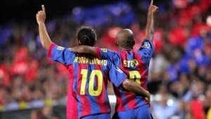Ronaldinho y Etoo
