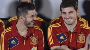 Iker Casillas y David Villa