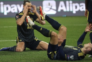 ¡Georgia venció en el regreso de Zlatan y complica la clasificación de Suecia al Mundial! (RESUMEN)