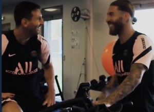 Sergio Ramos y Leo Messi se entrenan a la par en PSG (VIDEO)