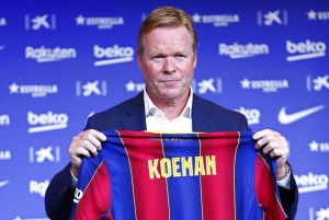 Joan Laporta ratificó a Koeman como timonel del Barça (OFICIAL)