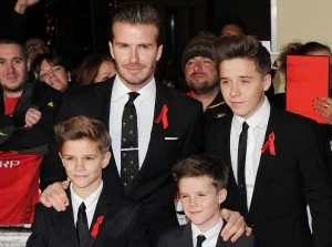 David Beckham e hijos