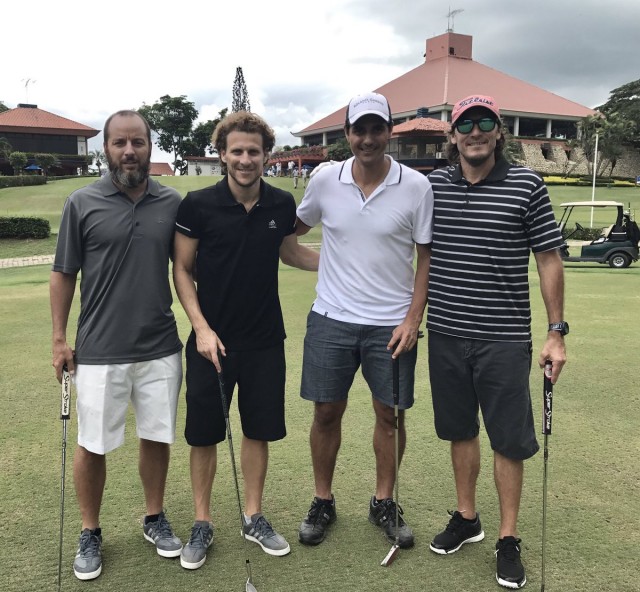 Diego Forlán y Nicolás Lapentti