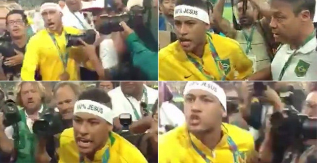 Neymar Junior enojado