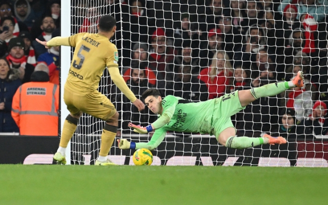 Kepa Arrizabalaga-Arsenal-Crystal Palace-Carabao Cup-quarter-final-2025