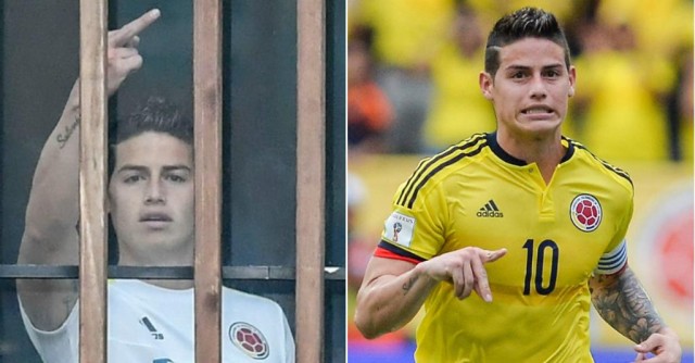 James Rodríguez dedo